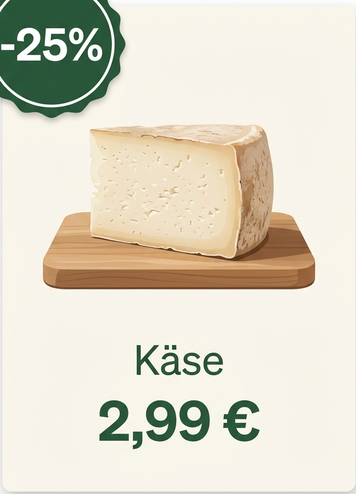 Angebotskarte Käse