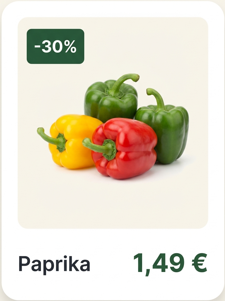 Angebotskarte Paprika